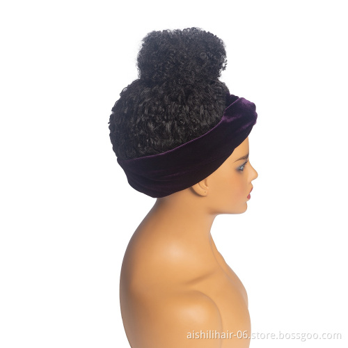 Aishili top quality purple headband wig grip headband wigs for black women